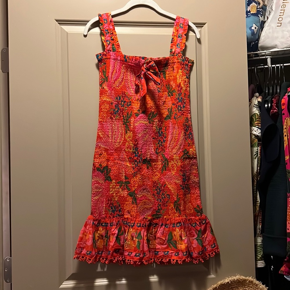 NWT Farm Rio Smocked Mini Dress